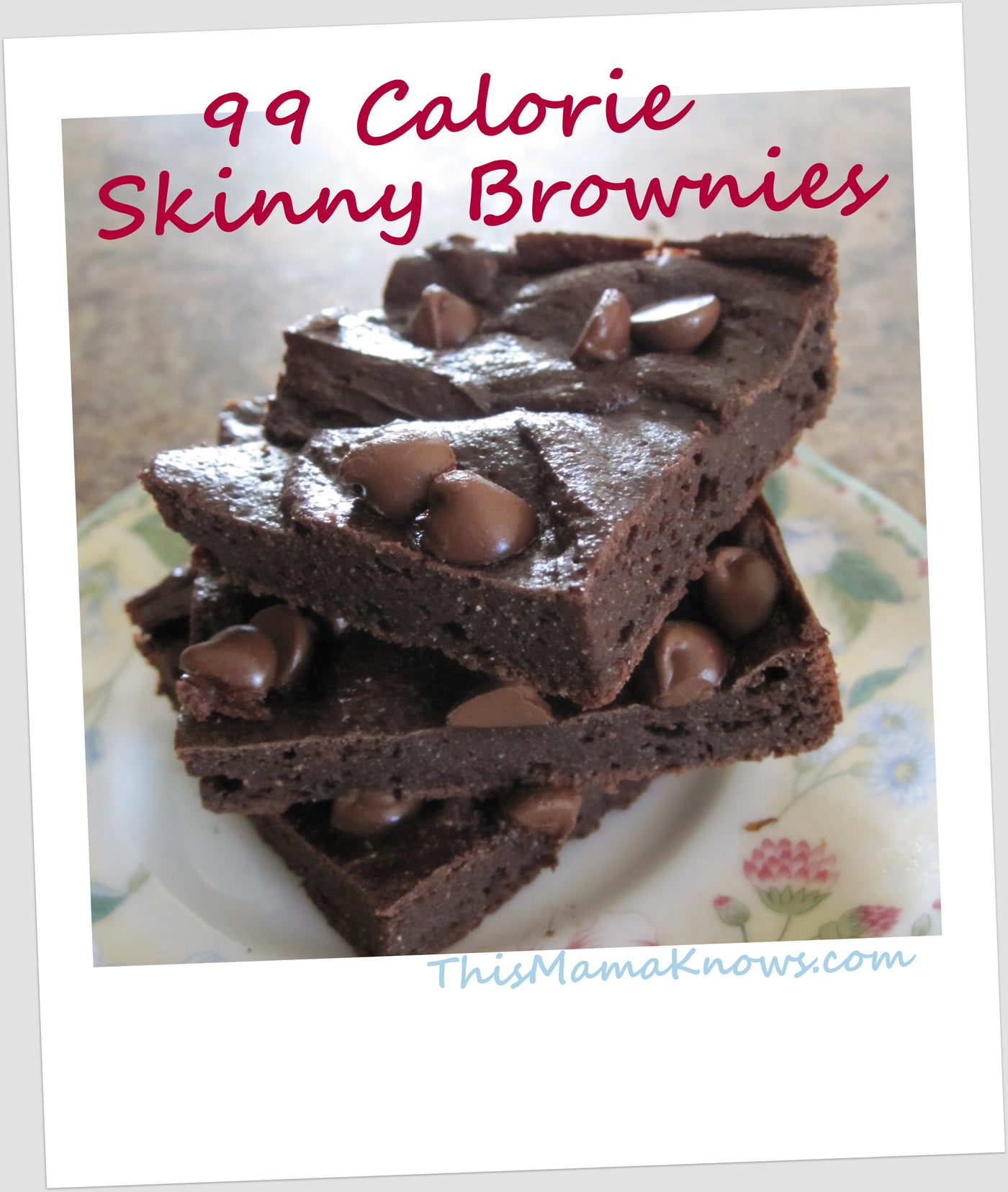 99 Calorie Skinny Brownies