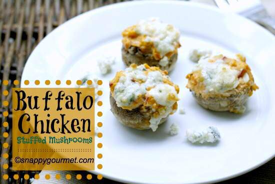 Buffalo Chicken Stuffed Mushrooms