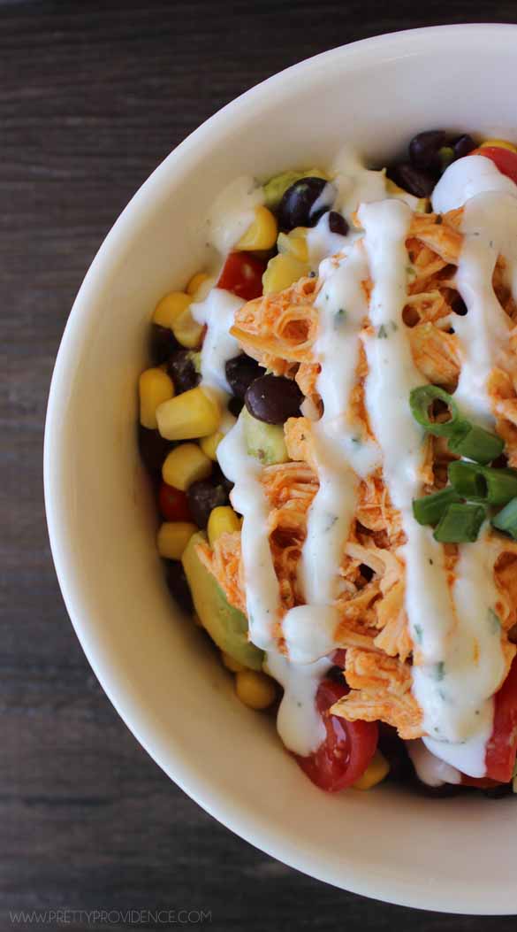 Healthy Buffalo Chicken Bowls