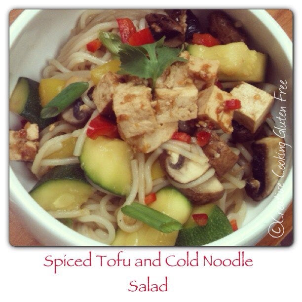 Spiced Tofu and Cold Noodle Salad (Gluten Free)