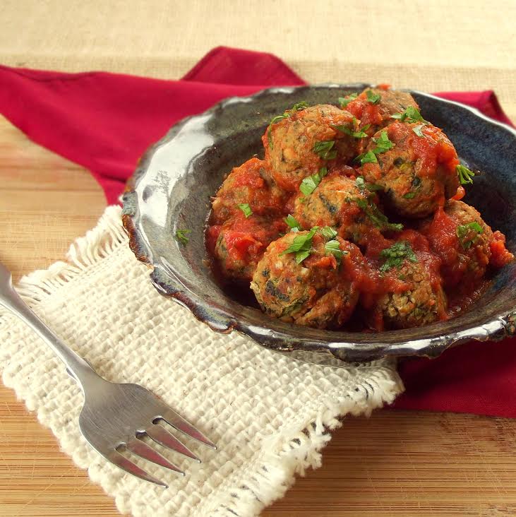 Cannelloni Bean and Broccoli Rabe Meatballs