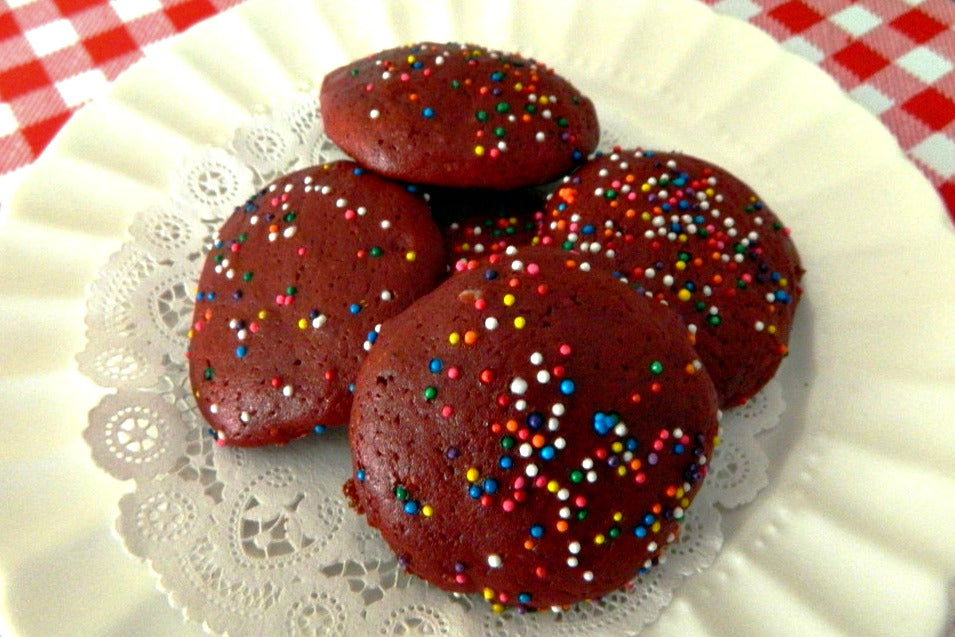 Light and Lovely Red Velvet Cake Cookies