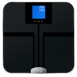 Eat Smart Digital Bathroom Scale, High Precision, Bath Scale for Body  Weight, Durable Tempered Glass, 330 lb Capacity, Step-On Technology, Clear